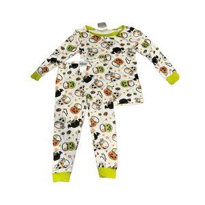 Tres Beau El Belle 24m Unisex Toddler Spooky Cute Halloween Themed Snug Pajamas